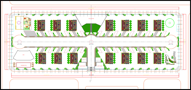 Design of a Habitation Compound in a Difficult Soil