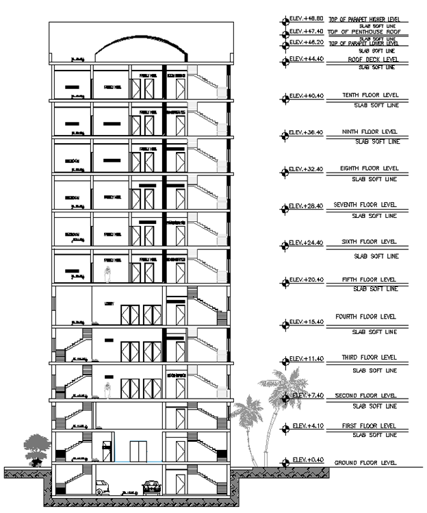Design of High-Rise Building on Soft Clayed Soil